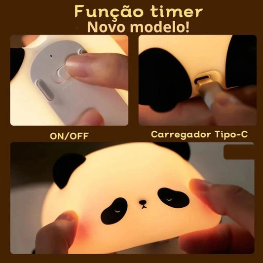 Luminária Infantil Panda Boo