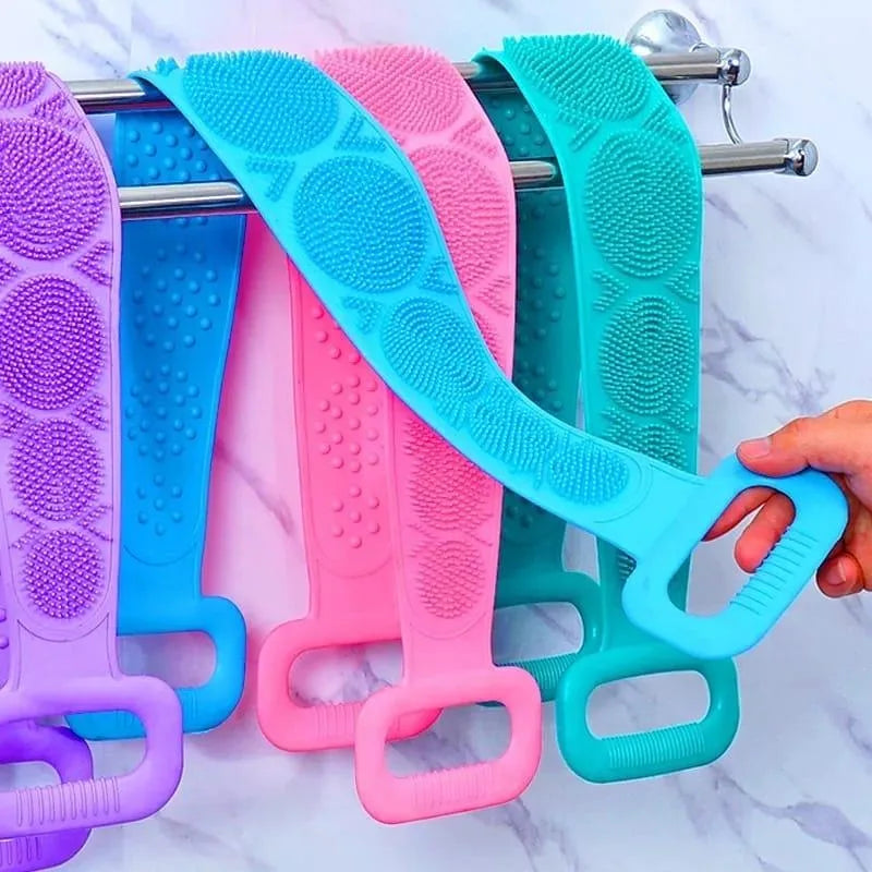 Esponja de Silicone para Banho de Costas