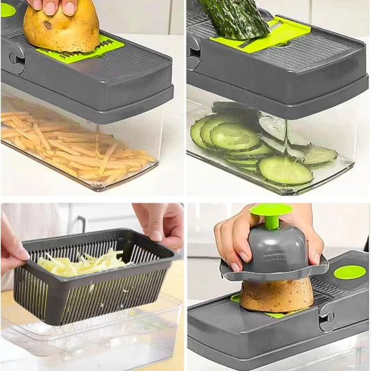 Cortador ralador e descascador multifuncional de alimentos