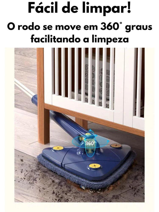 Esfregão De Limpeza Triangular Giratório 360°