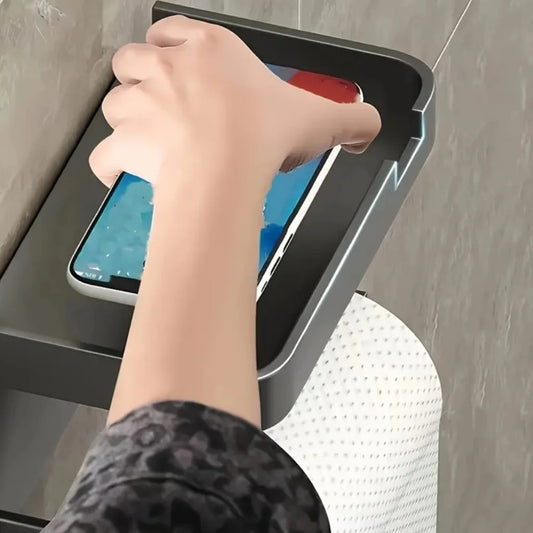 Suporte de Papel Higiênico com Prateleira