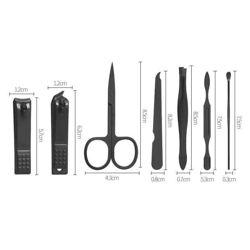 Kit de cortador de unha em carbono + Estojo
