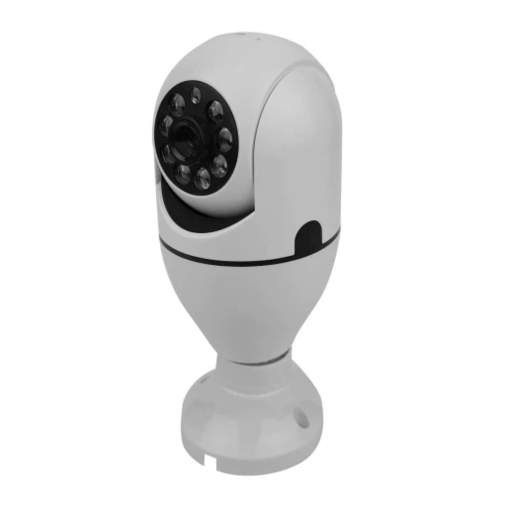 Câmera Lâmpada Vision360 Pro – Segurança Wi-Fi com Áudio e Alarme Inteligente