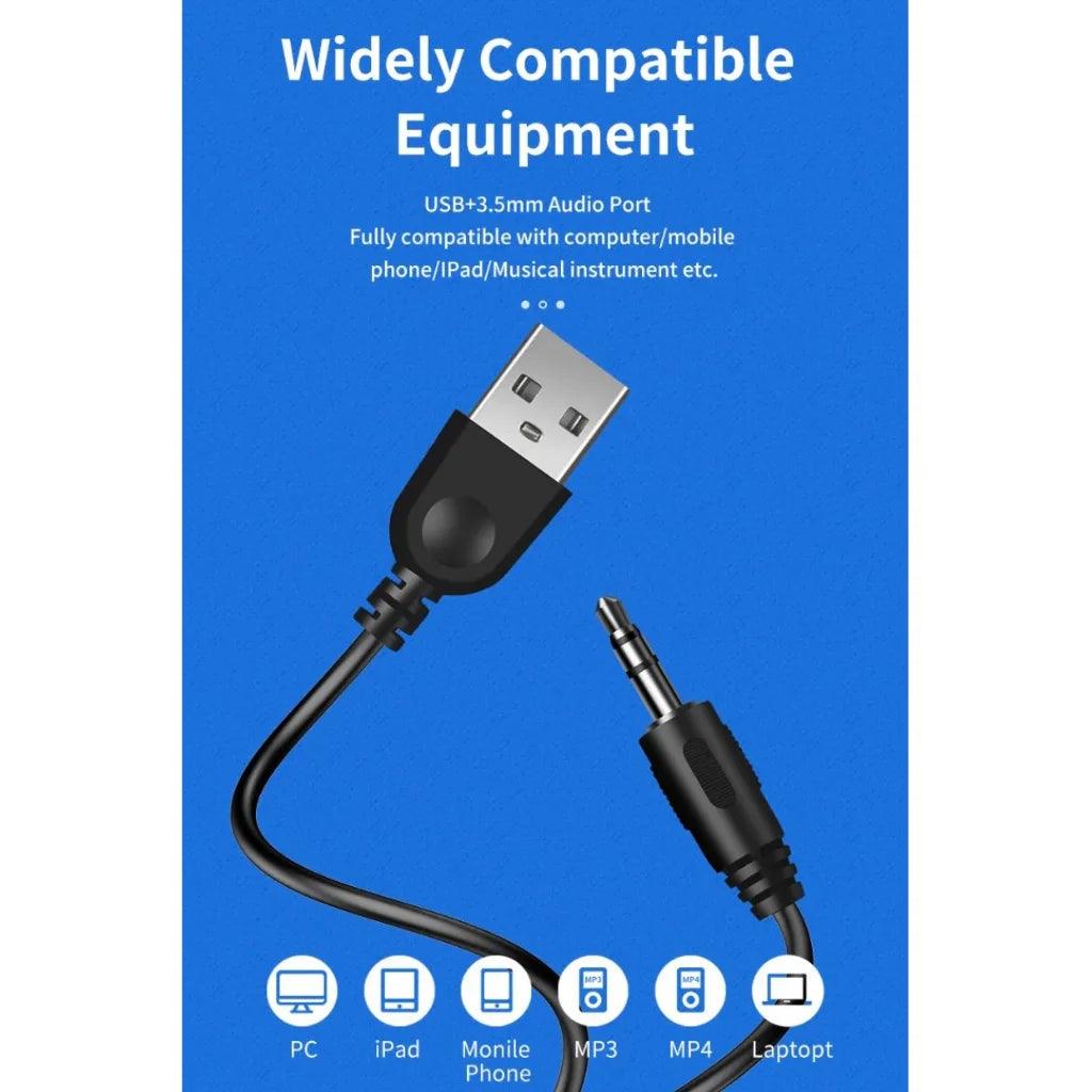Caixinha De Som Para Pc , Notebook ou Tv Smart com Led - Conexão: P2 - Usb