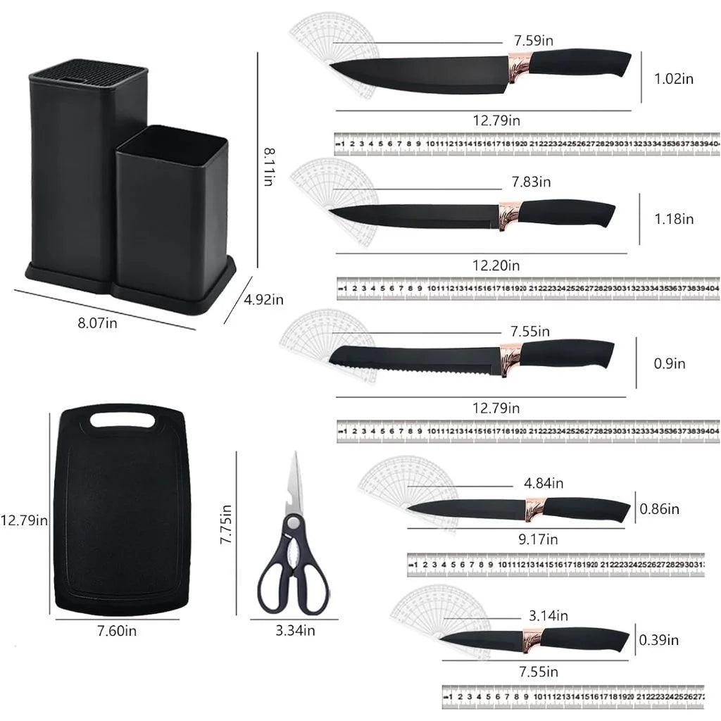 Kit com 19 utensílios de cozinha em silicone de luxo