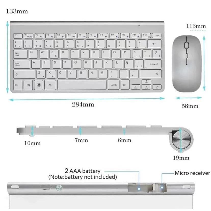 Teclado Com Mouse Sem Fio