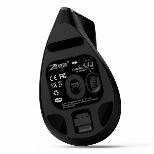 Mouse Ergonômico Zelotes - F36A Wireless
