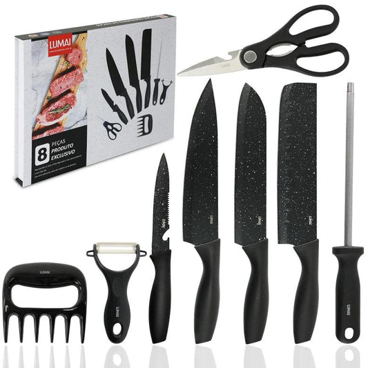 Kit de churrasco (8 Acessórios)