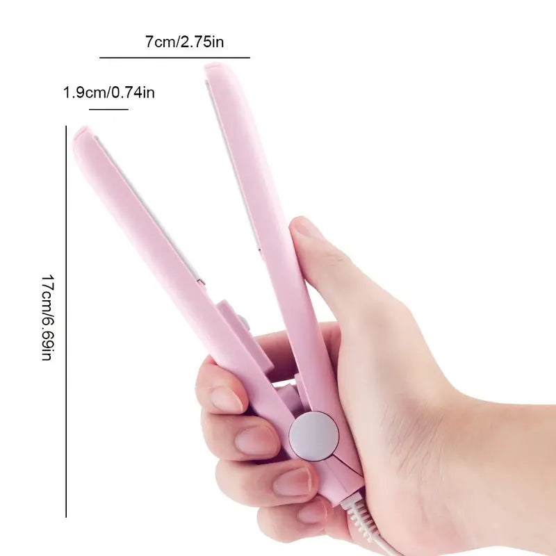 Mini chapinha prancha de cabelo portátil + Case Transporte