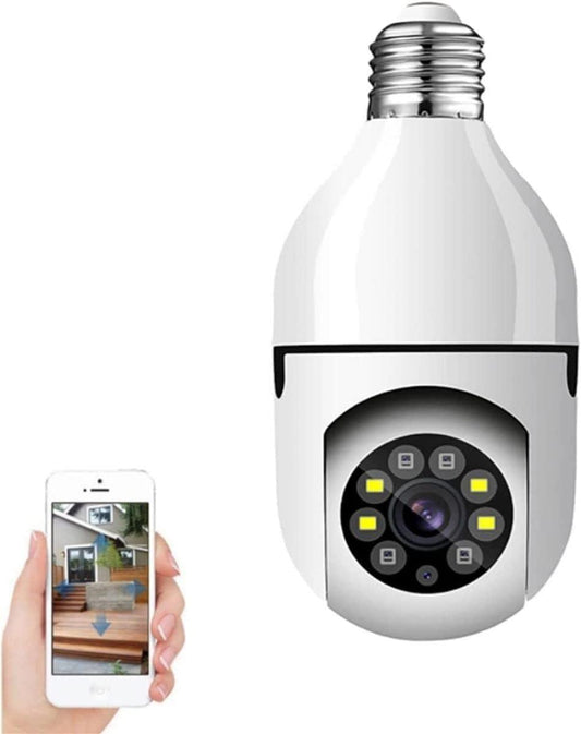 Câmera Lâmpada Vision360 Pro – Segurança Wi-Fi com Áudio e Alarme Inteligente