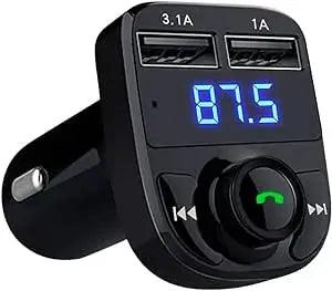 X435 Carregador de Carro Sem Fio Compatível com Bluetooth e Transmissor FM
