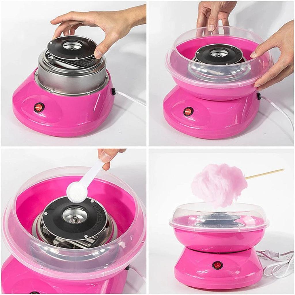 Máquina de Algodão Doce Portátil Elétrica para Festas e Eventos 110v