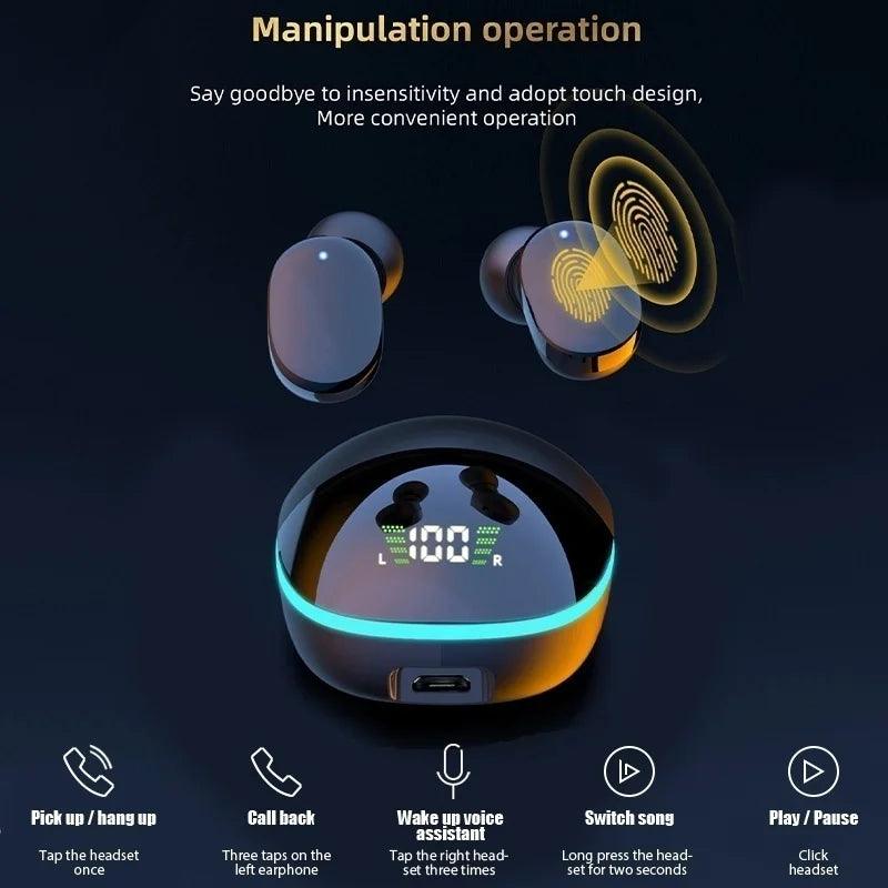 Fone De Ouvido Gamer Bluetooth Com Cancelamento De Ruído À prova d'água com som estéreo HiFi e microfone embutido