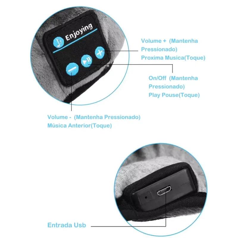 Máscara para Dormir com Fone de Ouvido Bluetooth - Primemax