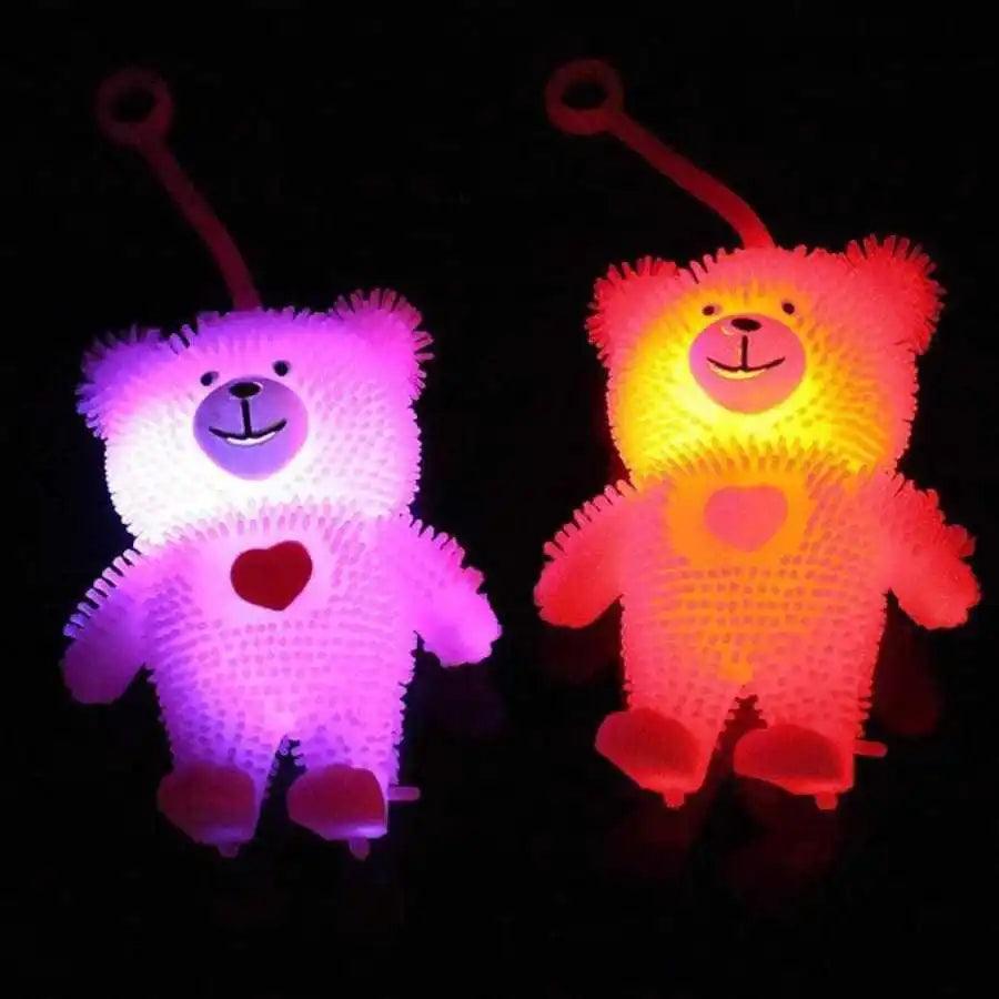 Urso Antiestresse que Brilha no Escuro - Na compra de 1 leve mais 1