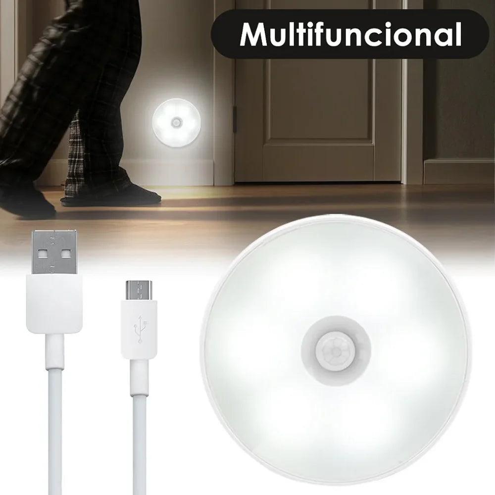 Luminárias inteligente  Led S/ Fio Com Sensor Presença