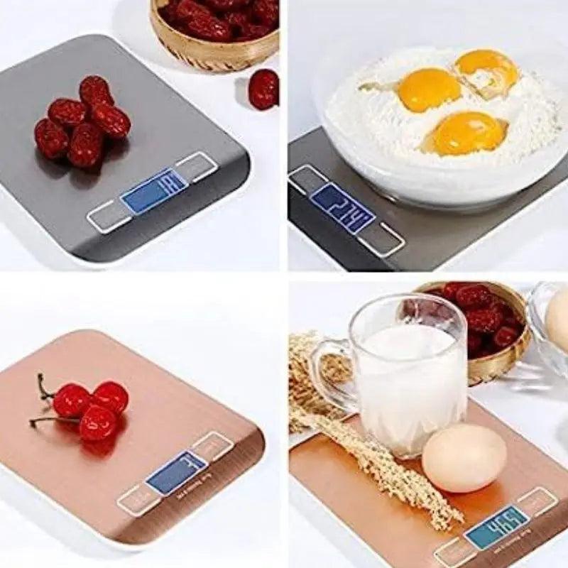 Balança de cozinha profissional digital de alta precisão em aço inoxidável