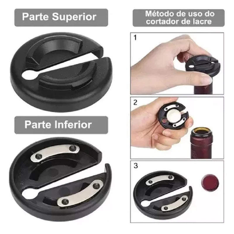Saca Rolhas Automático e Abridor Vinho Elétrico