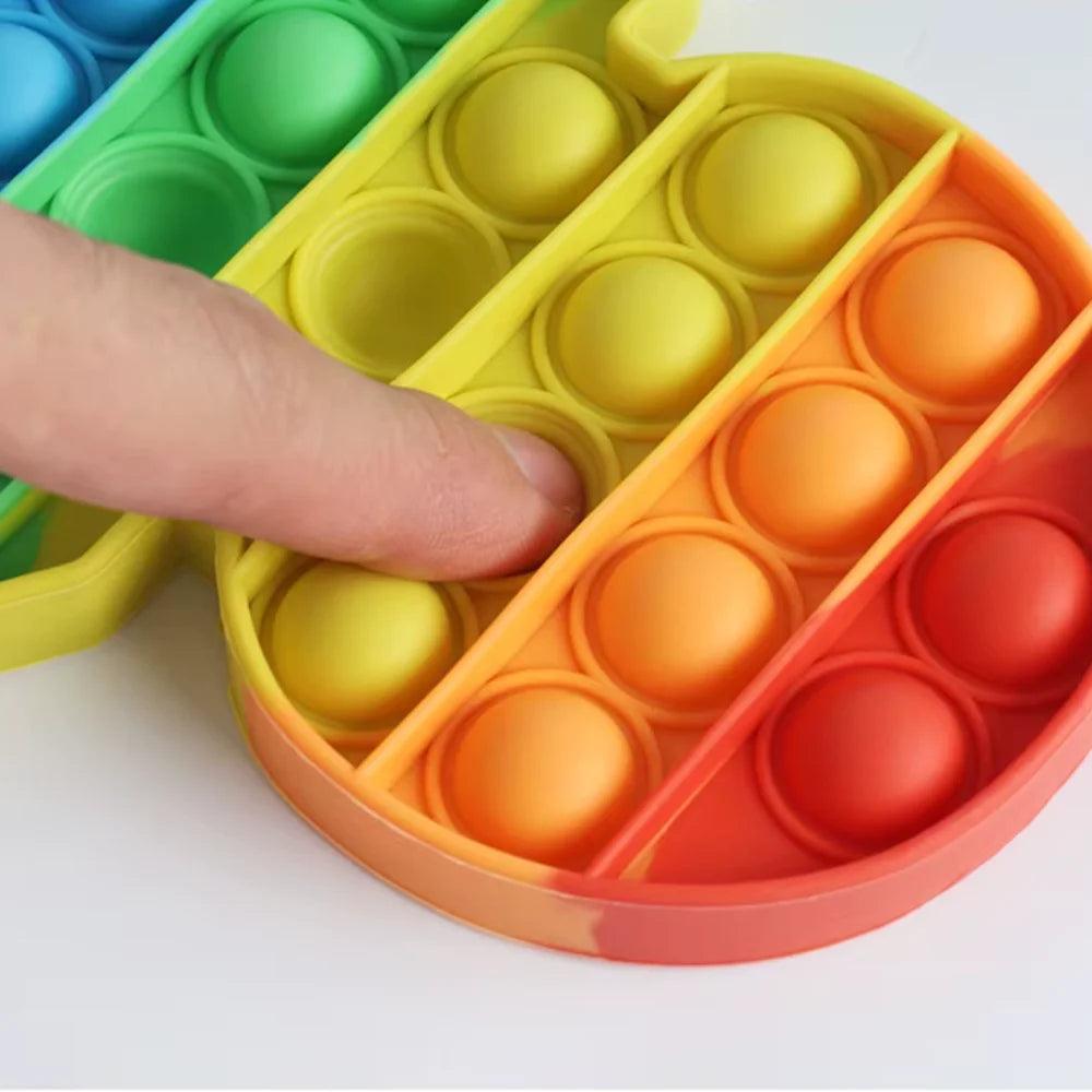 Kit com 5 Brinquedos Antiestresse Coloridos - Pipo Bol Original