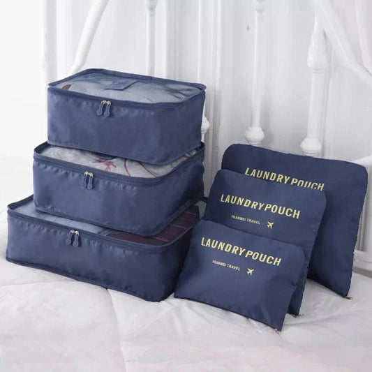 Kit de 6 bolsas organizadoras para mala  de Viagem