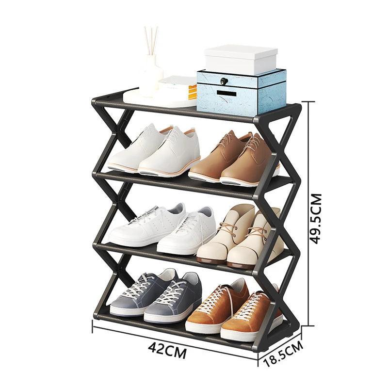 Sapateira Porta Sapato Desmontável Organizador Calçados - 8 Pares / 4 Andares