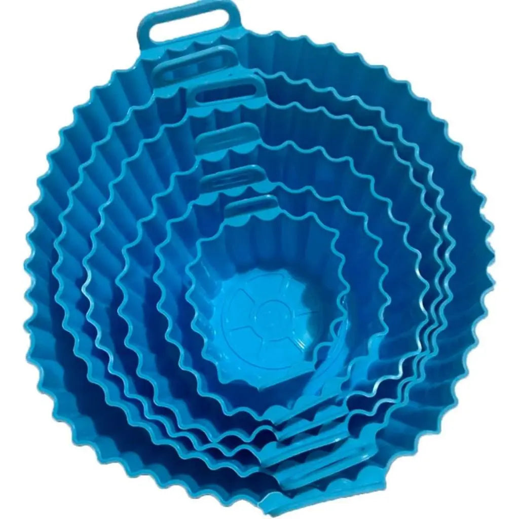 Kit Com 6 Formas antiaderente  para Air Fryer reutilizável