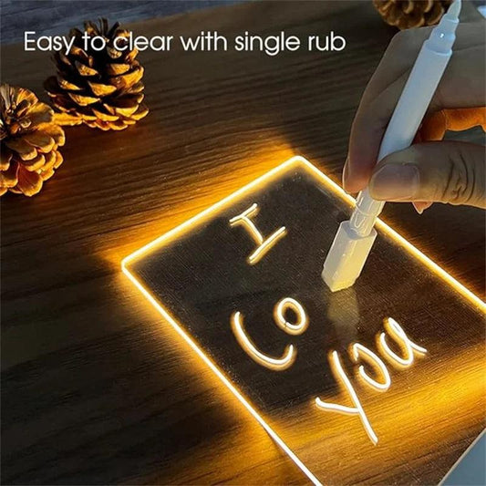 Luminária 3D LED Quadro De Mensagem
