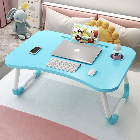 Mesa  Dobrável para cama - Notebook Home Office Com Suporte Para Copo