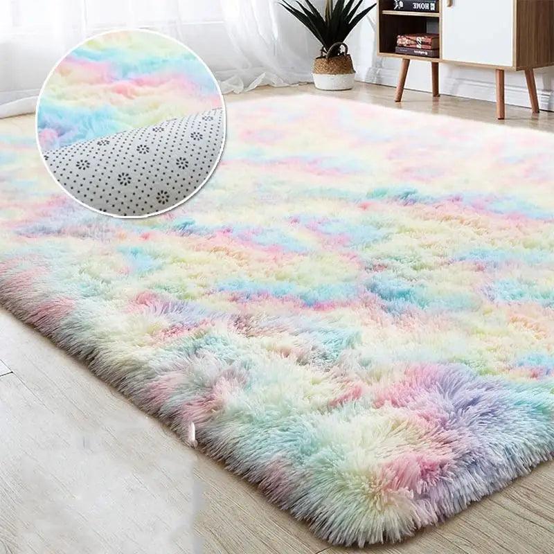 Tapete Felpudo 1,00m x 1,50m - Extra Macio - Decoração Sala Quarto Escritório - Cores Variadas