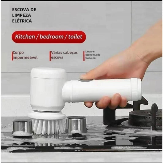 Escova de Limpeza Elétrica 5 em 1 Prime Max