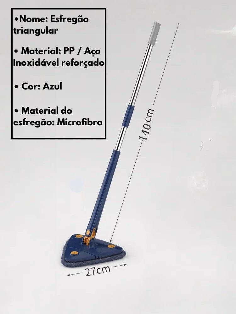 Esfregão De Limpeza Triangular Giratório 360°