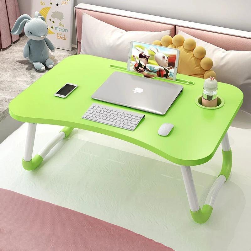 Mesa  Dobrável para cama - Notebook Home Office Com Suporte Para Copo