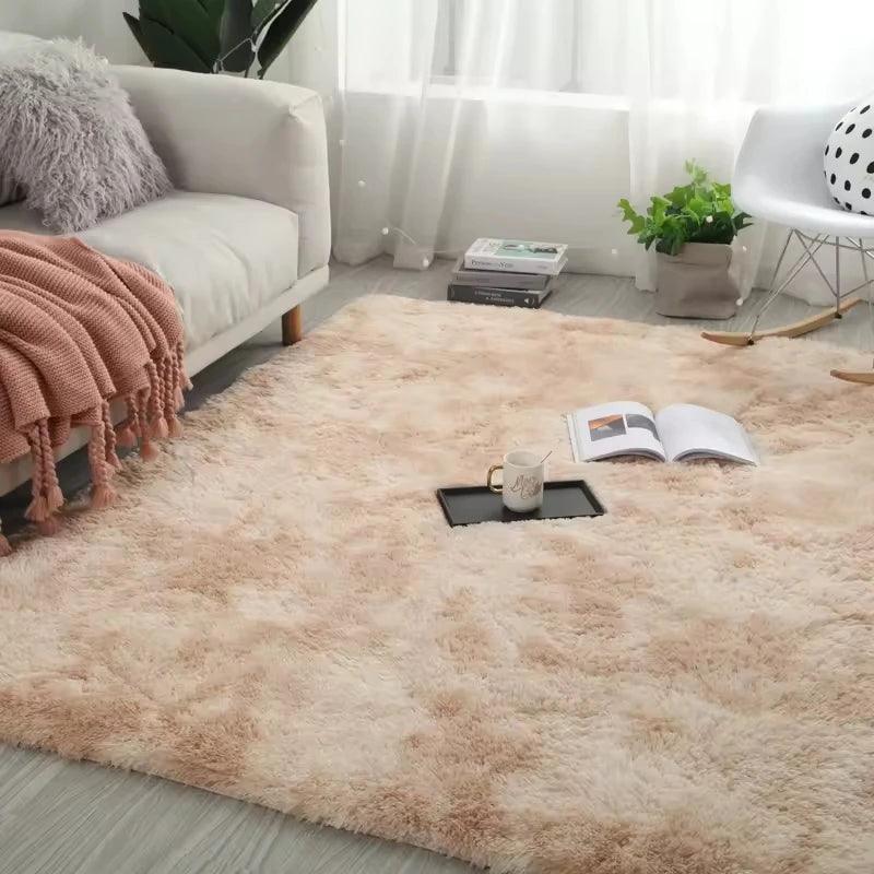 Tapete Felpudo 1,00m x 1,50m - Extra Macio - Decoração Sala Quarto Escritório - Cores Variadas