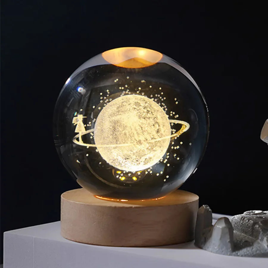 Luminária Bola de Cristal 3D (tamanho g)
