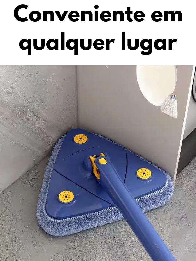 Esfregão De Limpeza Triangular Giratório 360°