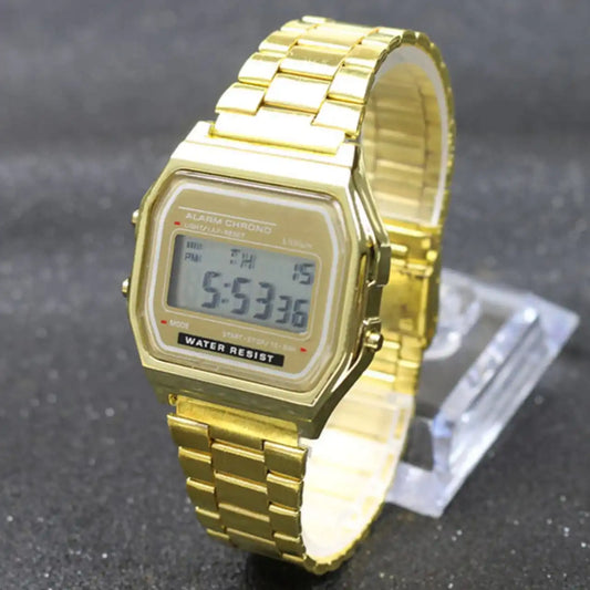 Relógio Digital Vintage Feminino de Luxo  WR F91