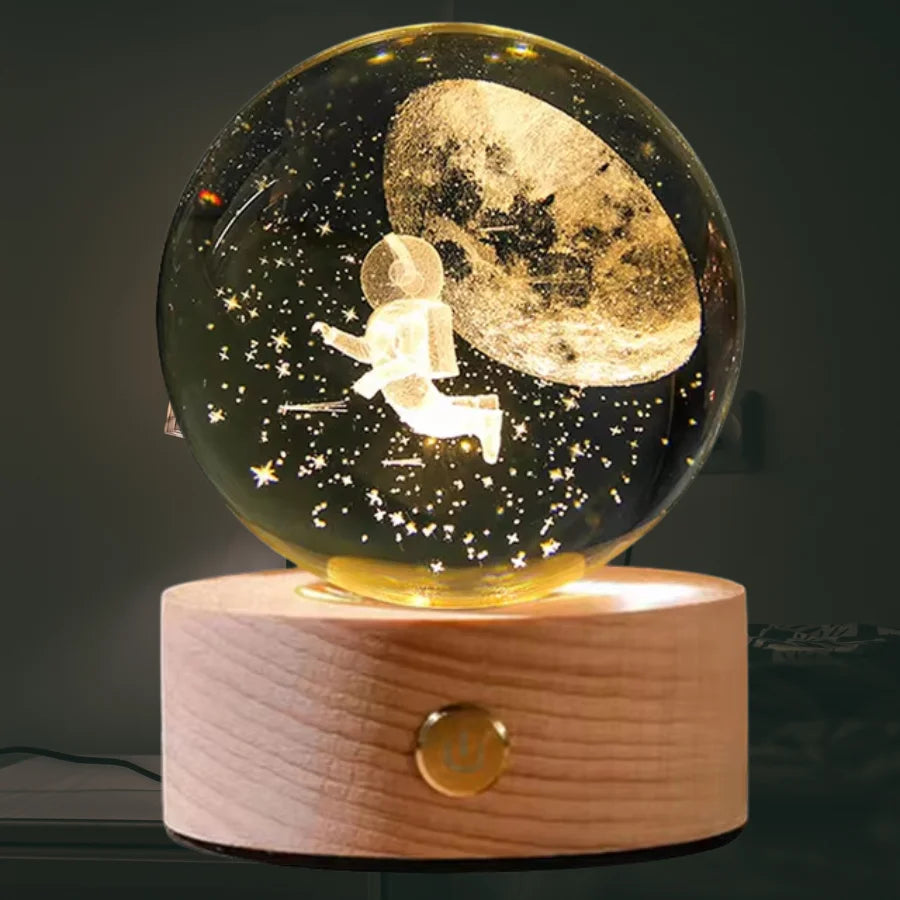 Luminária Bola de Cristal 3D (tamanho g)