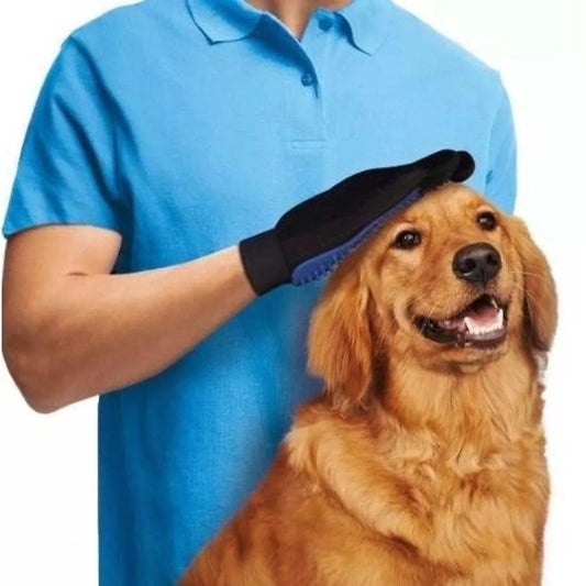 Luva Escova Tira Pelos Cães e Gatos Nano Magnética
