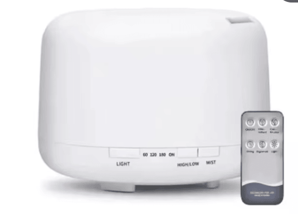 Umidificador e difusor de aromas com led