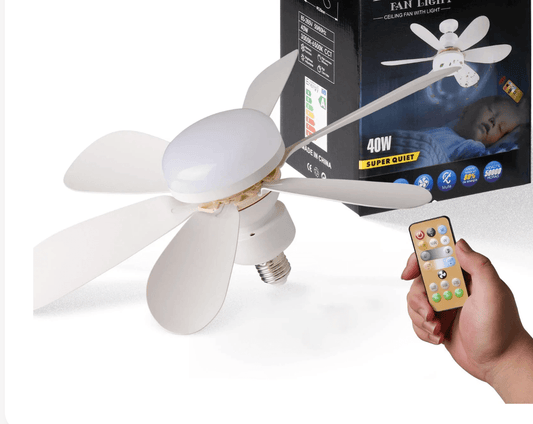 Ventilador de teto interno de 30 W com luz