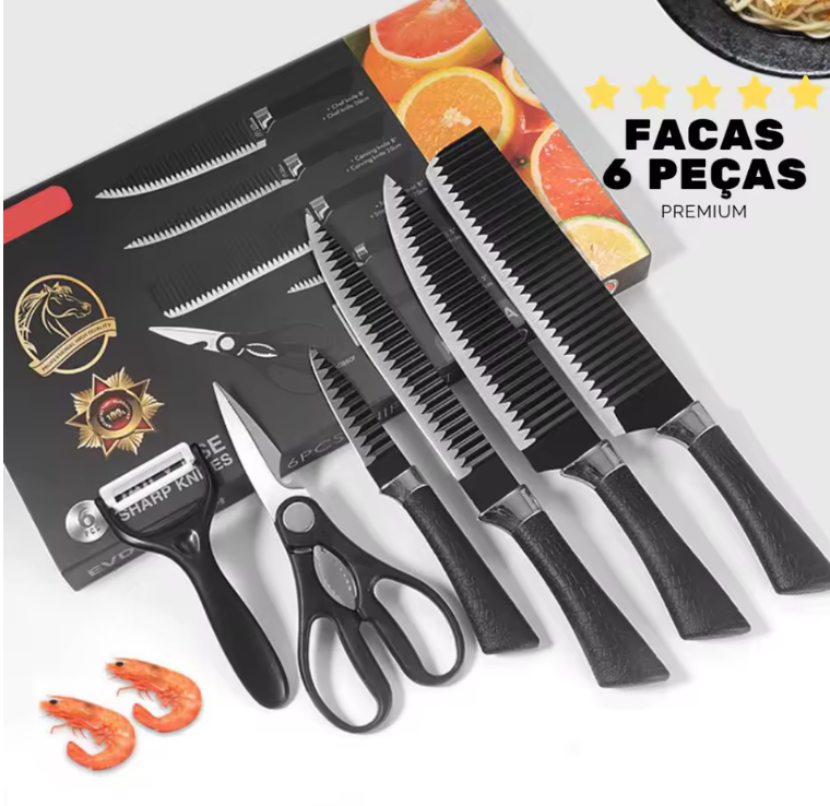 Kit de facas Premium para churrasco