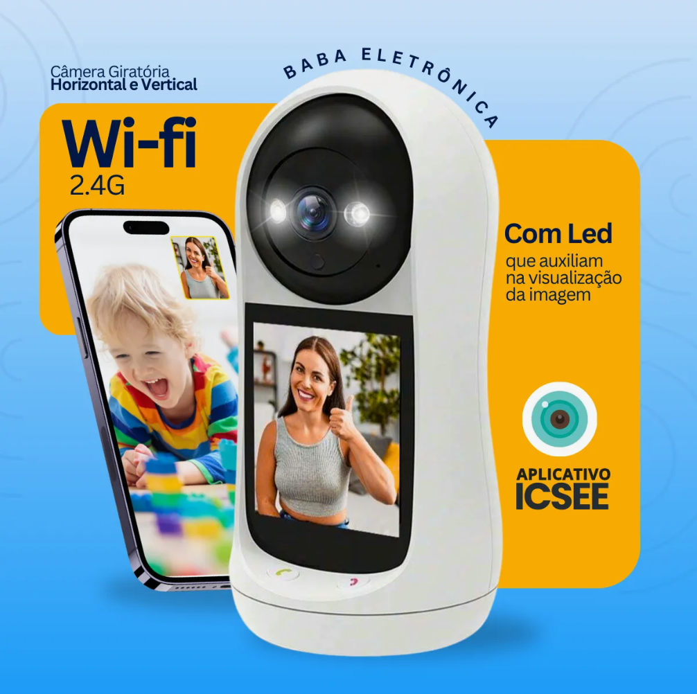 BabaConecta Pro – Câmera com Vídeo Chamada