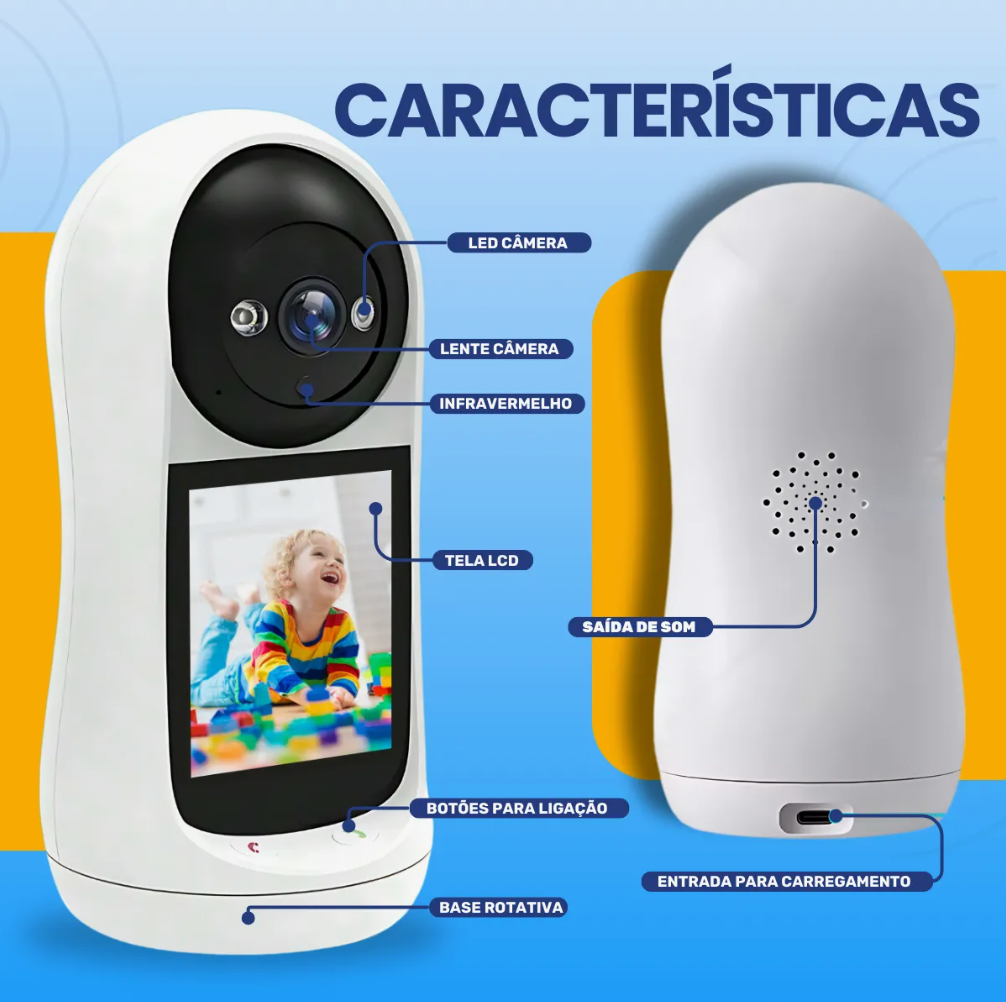 BabaConecta Pro – Câmera com Vídeo Chamada