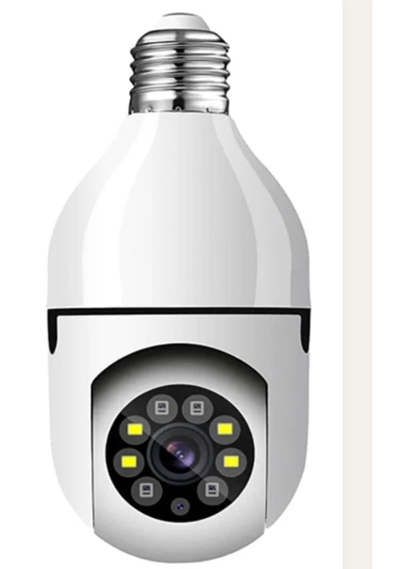 Câmera Lâmpada Vision360 Pro – Segurança Wi-Fi com Áudio e Alarme Inteligente