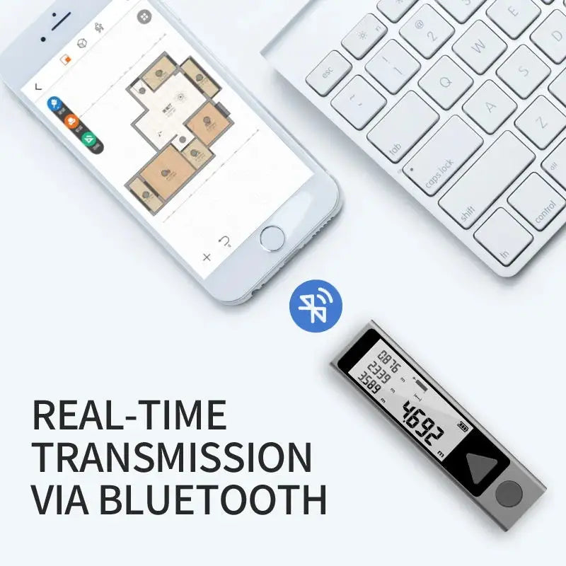 Medidor de Distância a Laser Bluetooth Mileseey MiNi