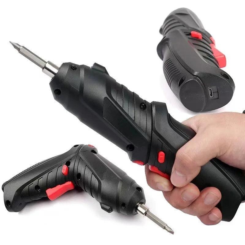 Ecosen kit Parafusadeira/furadeira 12 Pçs À Bateria Carregador Usb