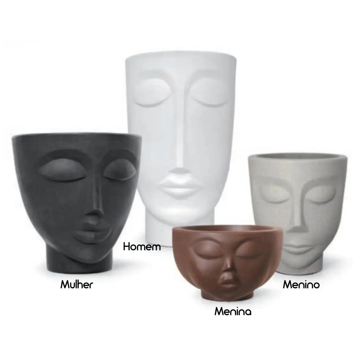 Vaso de Plantas Face Vases (1L)