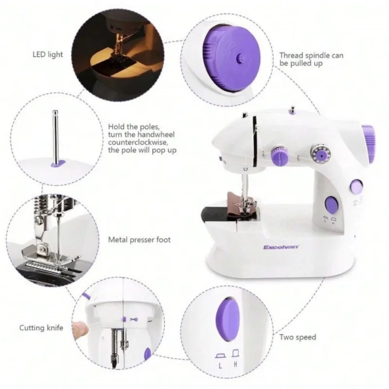 Máquina de Costura Portátil Elétrica