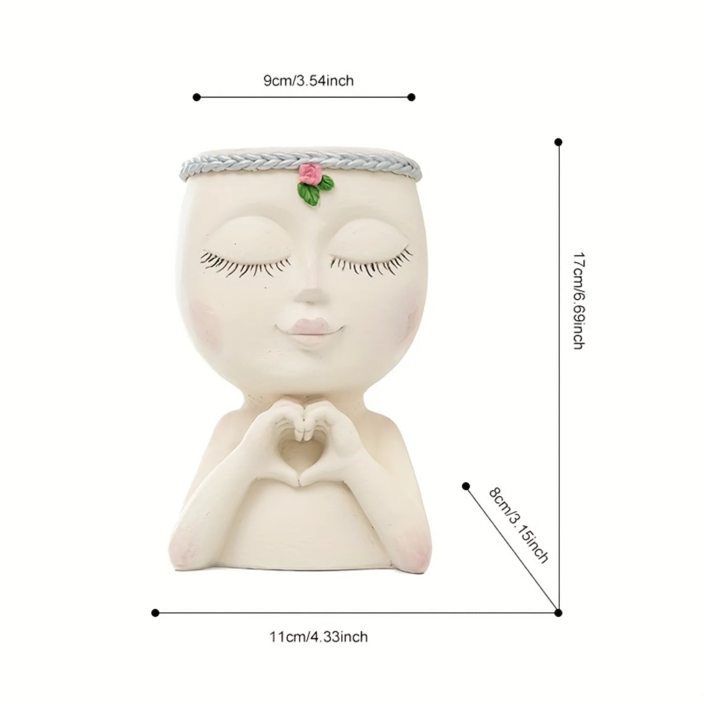 Vaso Rosto Feminino