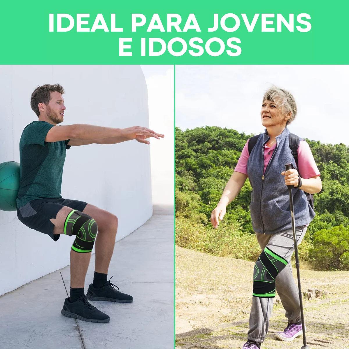 Joelheira De Compressão e Proteção de Joelho